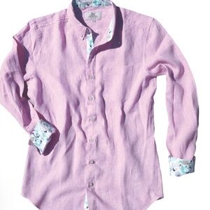 Madda Fella Men's Long Sleeve Linen Shirt